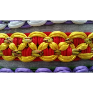 DOUBLE KBK RIEM - ROOD / GEEL DOUBLE KBK RIEM - ROOD / GEEL